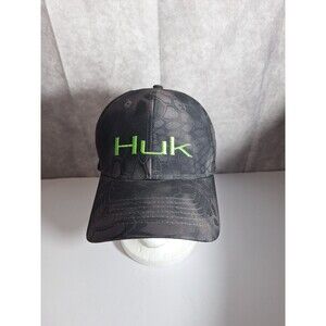 HUK Performance Fishing Kryptek Stretch Cap Black & Gray Scales L-XL Outdoor